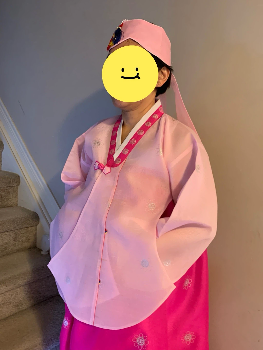Pink and Hot Pink Hanbok Dress Set - photo 2