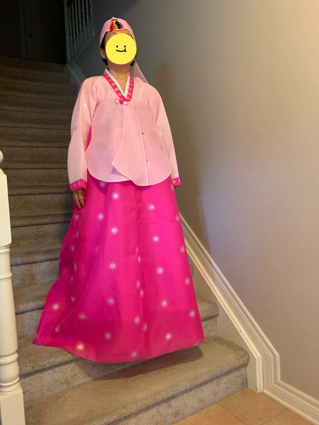 Pink and Hot Pink Hanbok Dress Set - photo 3
