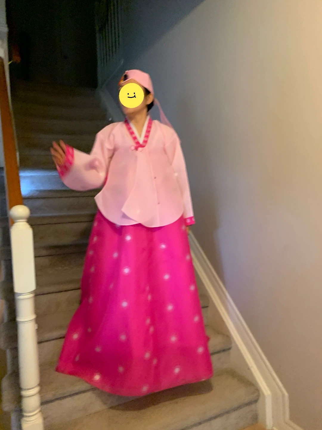 Pink and Hot Pink Hanbok Dress Set - photo 4