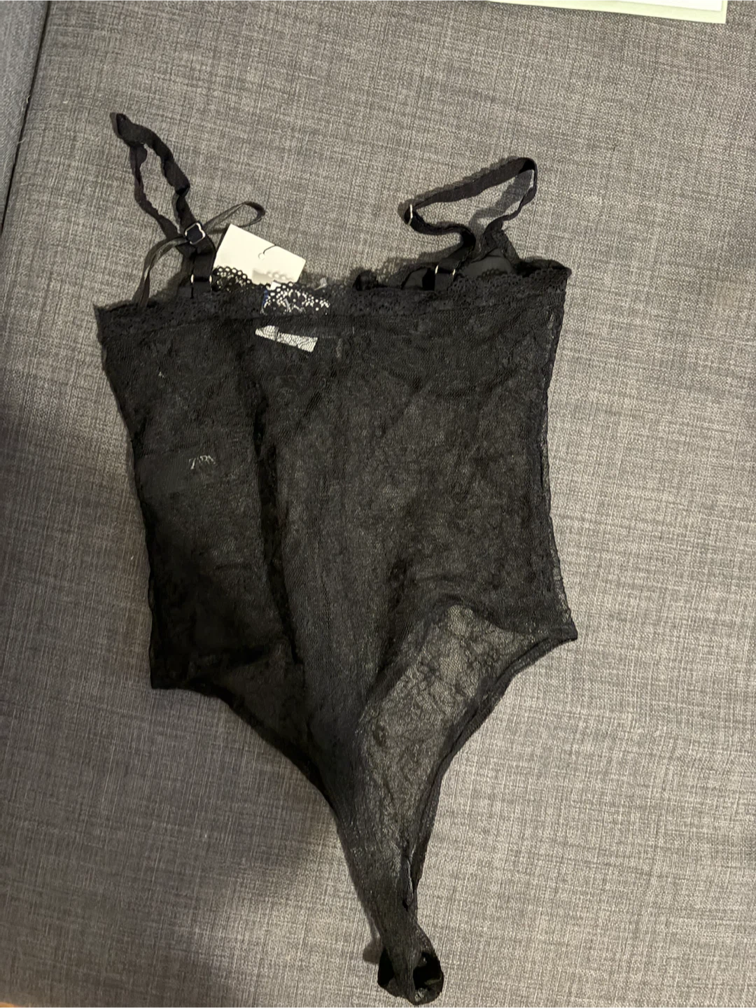 Zara Black Lace Teddy Bodysuit NWT size s - photo 5