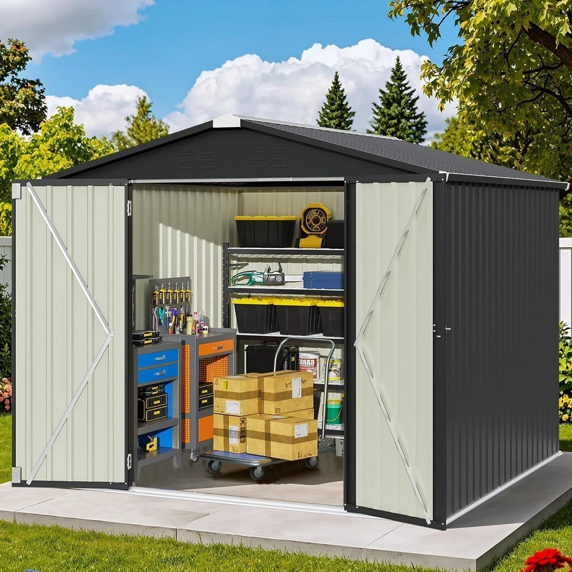 8x8 metal storage shed