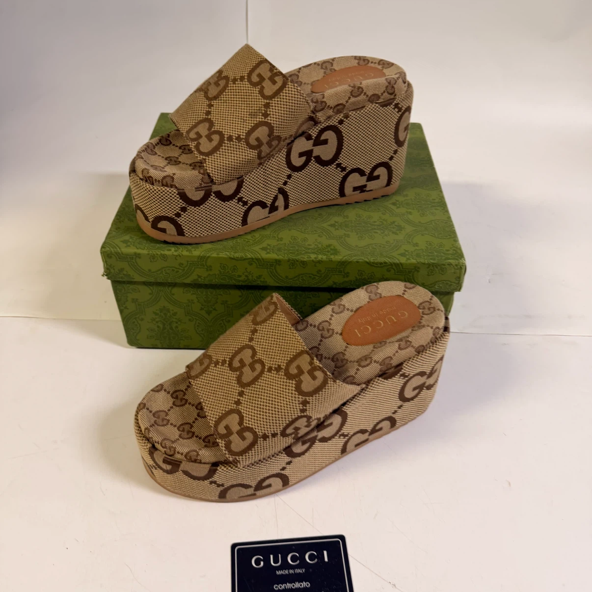 Gucci GG Monogram Platform Slides size 39 - photo 2