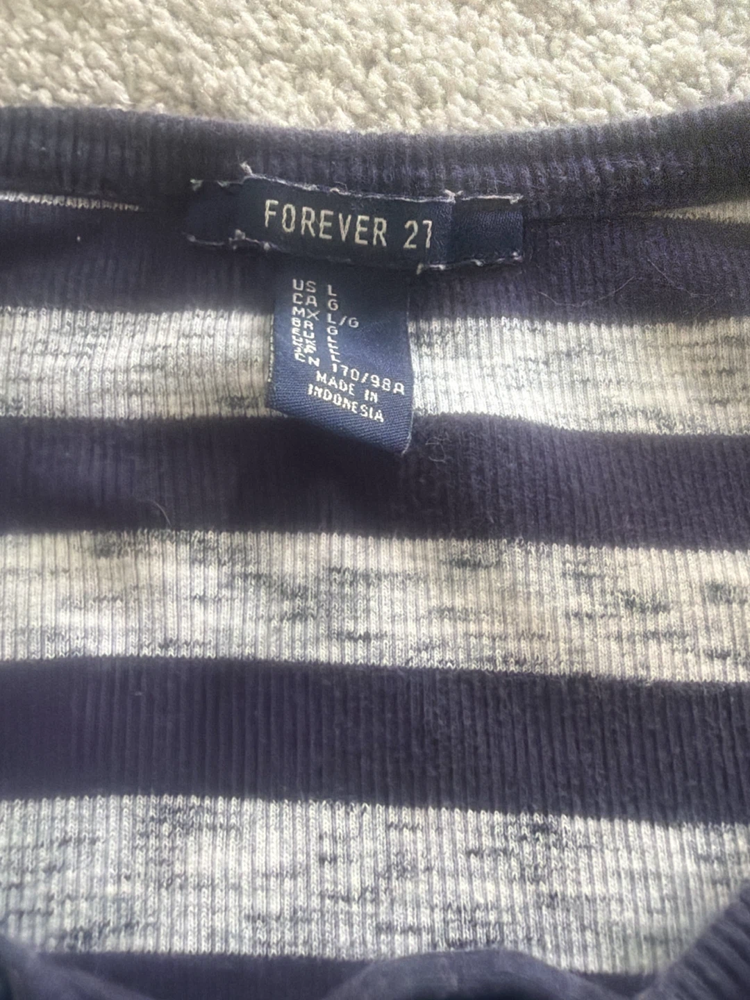 Forever 21 Striped Cropped Top - photo 3