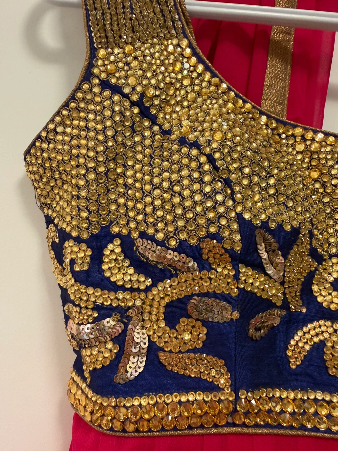 Pink Anarkali Suit with Gold Embellishments - photo 3