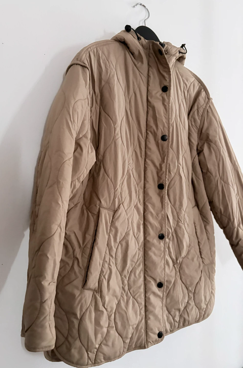 Zara water repellant Hooded Jacket - taupe brown - photo 3