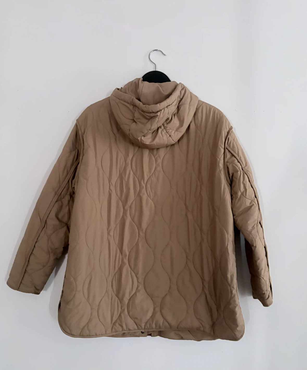 Zara water repellant Hooded Jacket - taupe brown - photo 4