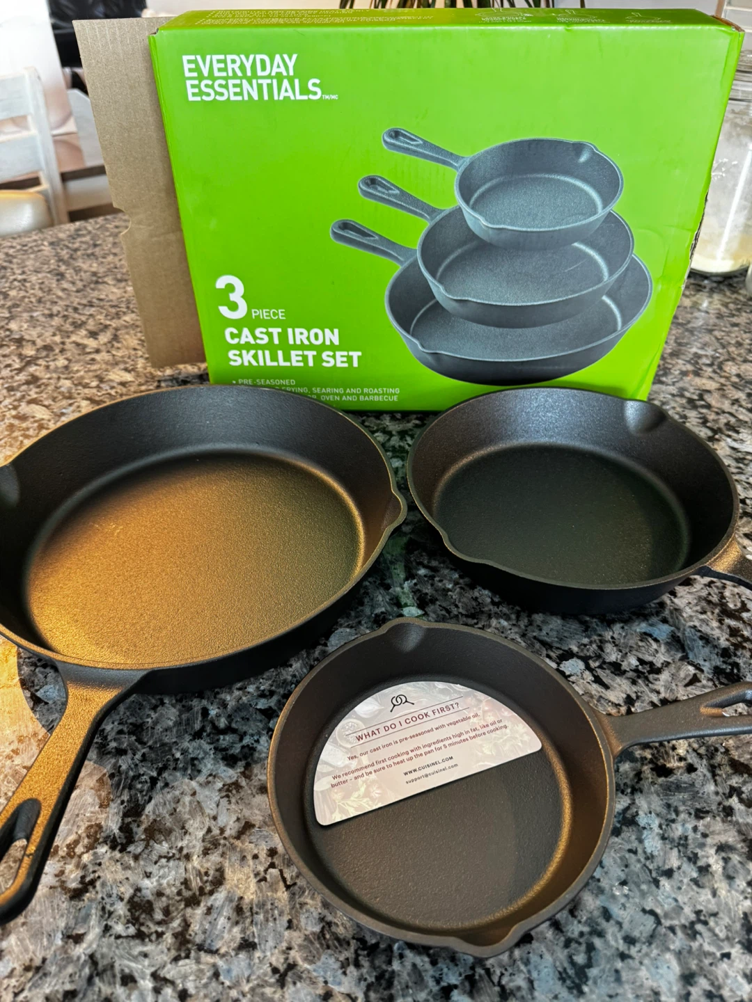 Everyday Essentials 3 Piece Cast Iron Skillet Set - photo 4