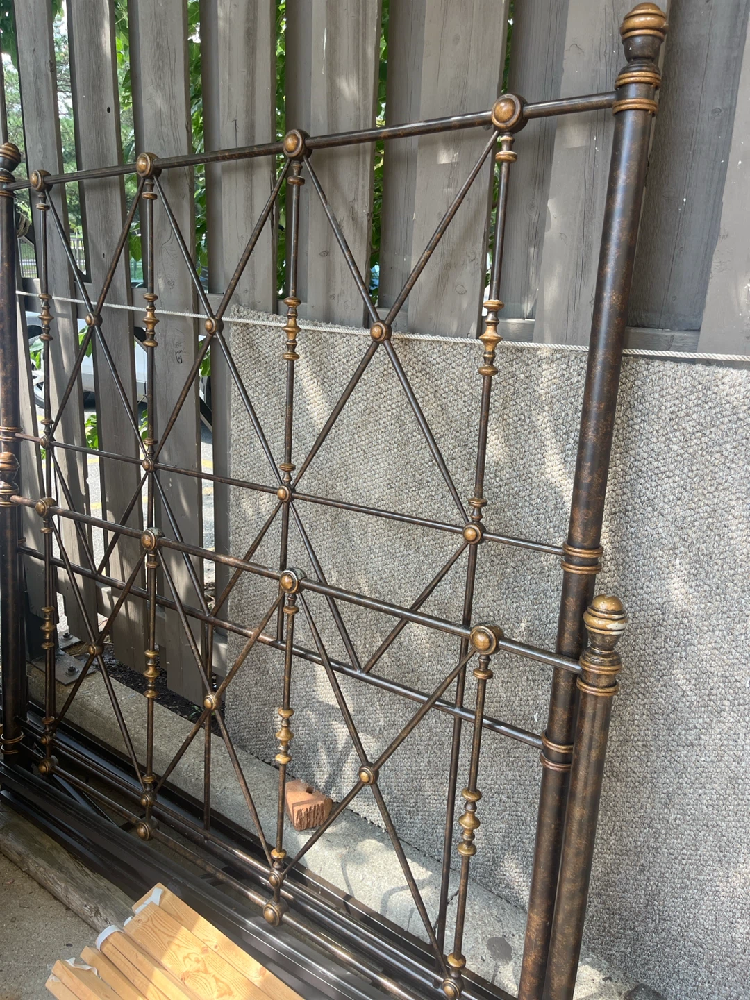 Metal Bed Frame Headboard and Footboard