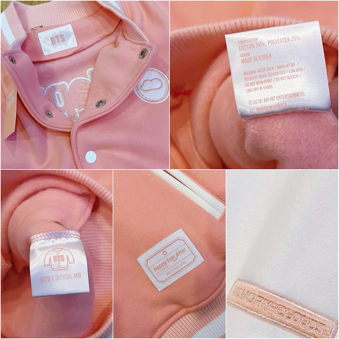 BTS 2018 4TH MUSTER HAPPY EVER AFTER BASEBALL JUMPER - BRAND NEW - photo 4