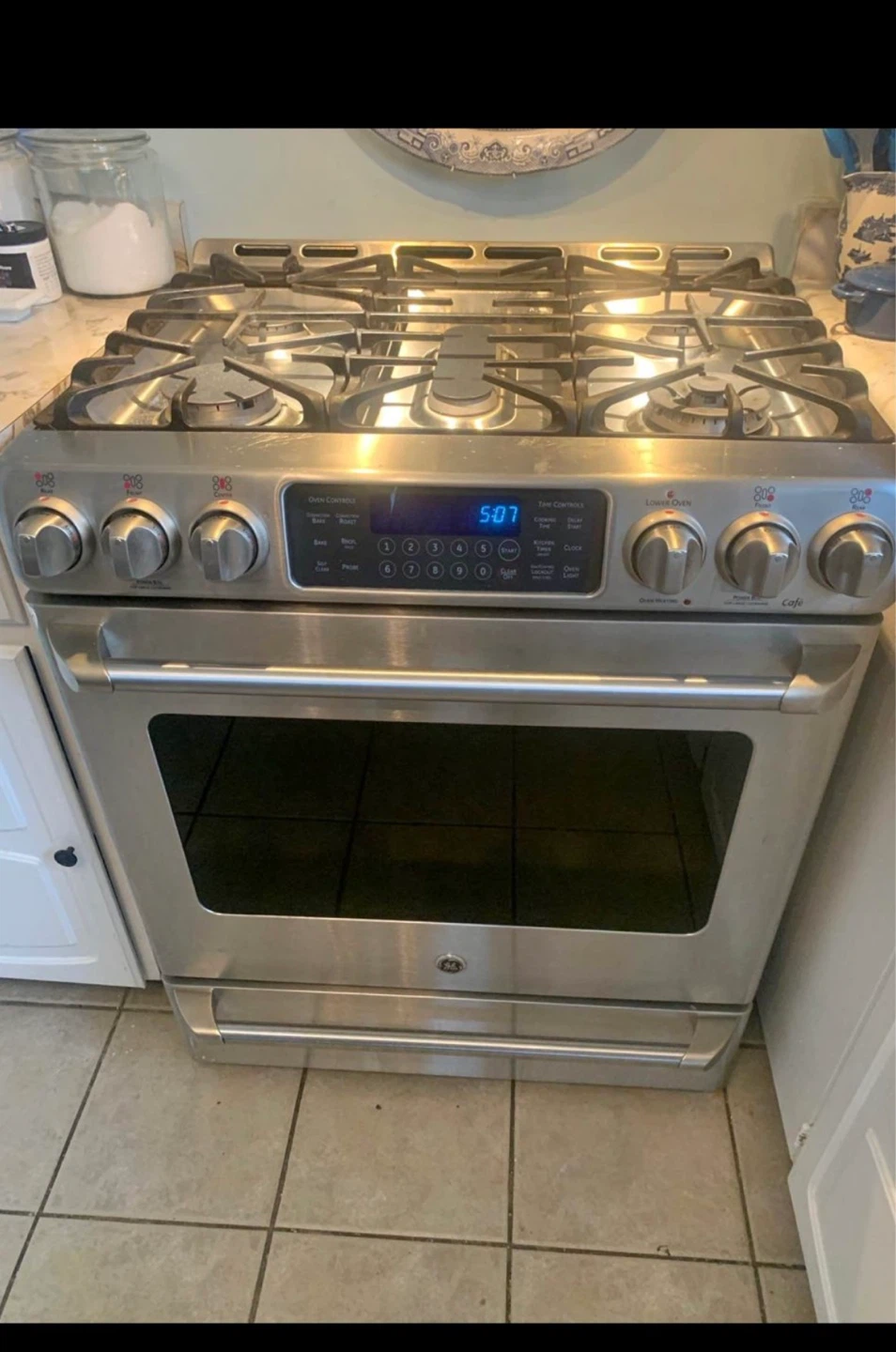 GE Cafe Stainless Steel Gas Range