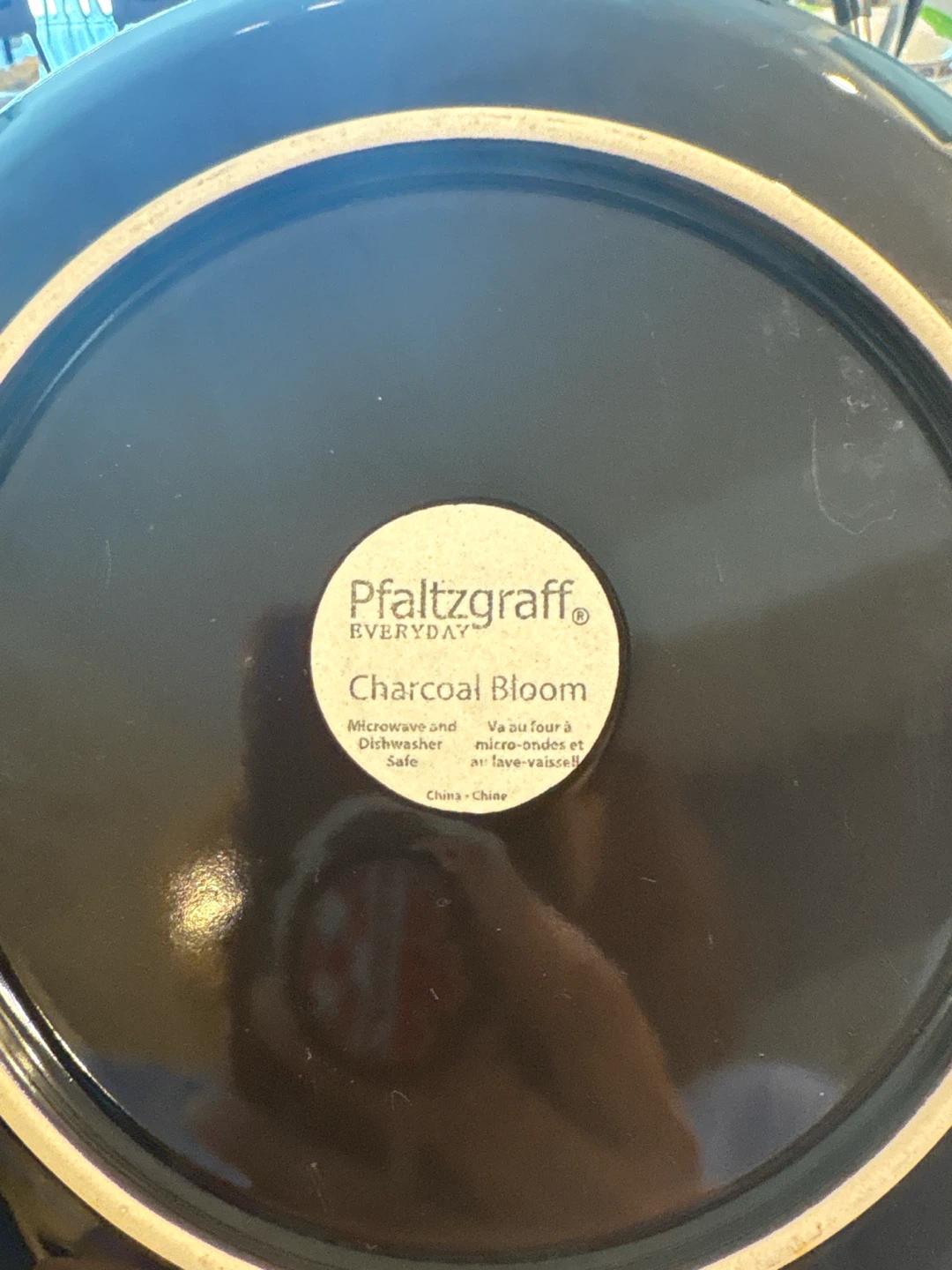 Corelle Pfaltzgraff Charcoal Bloom Dinner Plates (Set of 3) - photo 2