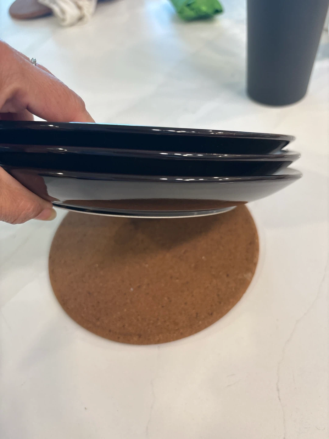 Corelle Pfaltzgraff Charcoal Bloom Dinner Plates (Set of 3) - photo 3