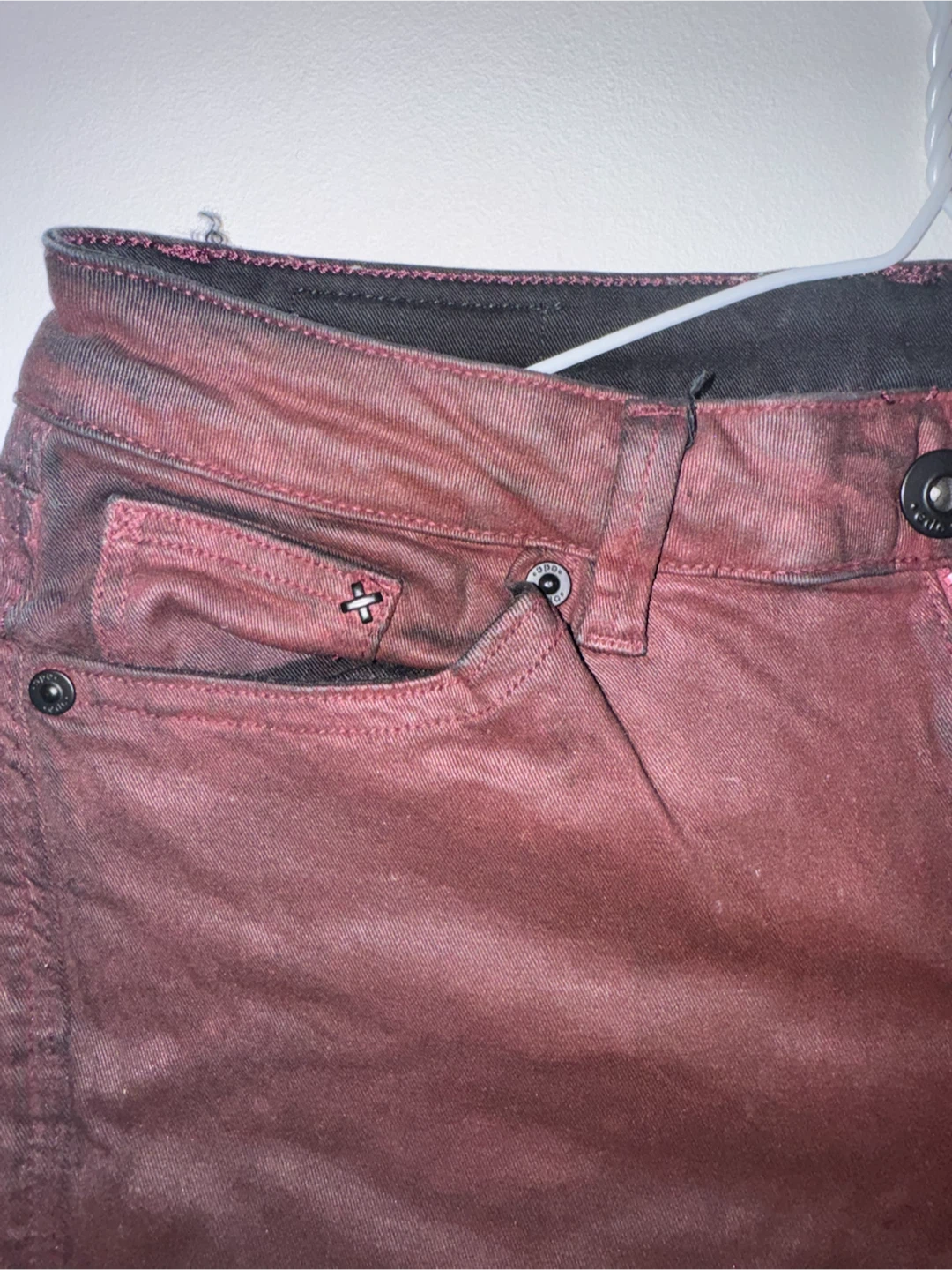 Burgundy Esprit High Skin Ankle Jeans - photo 3