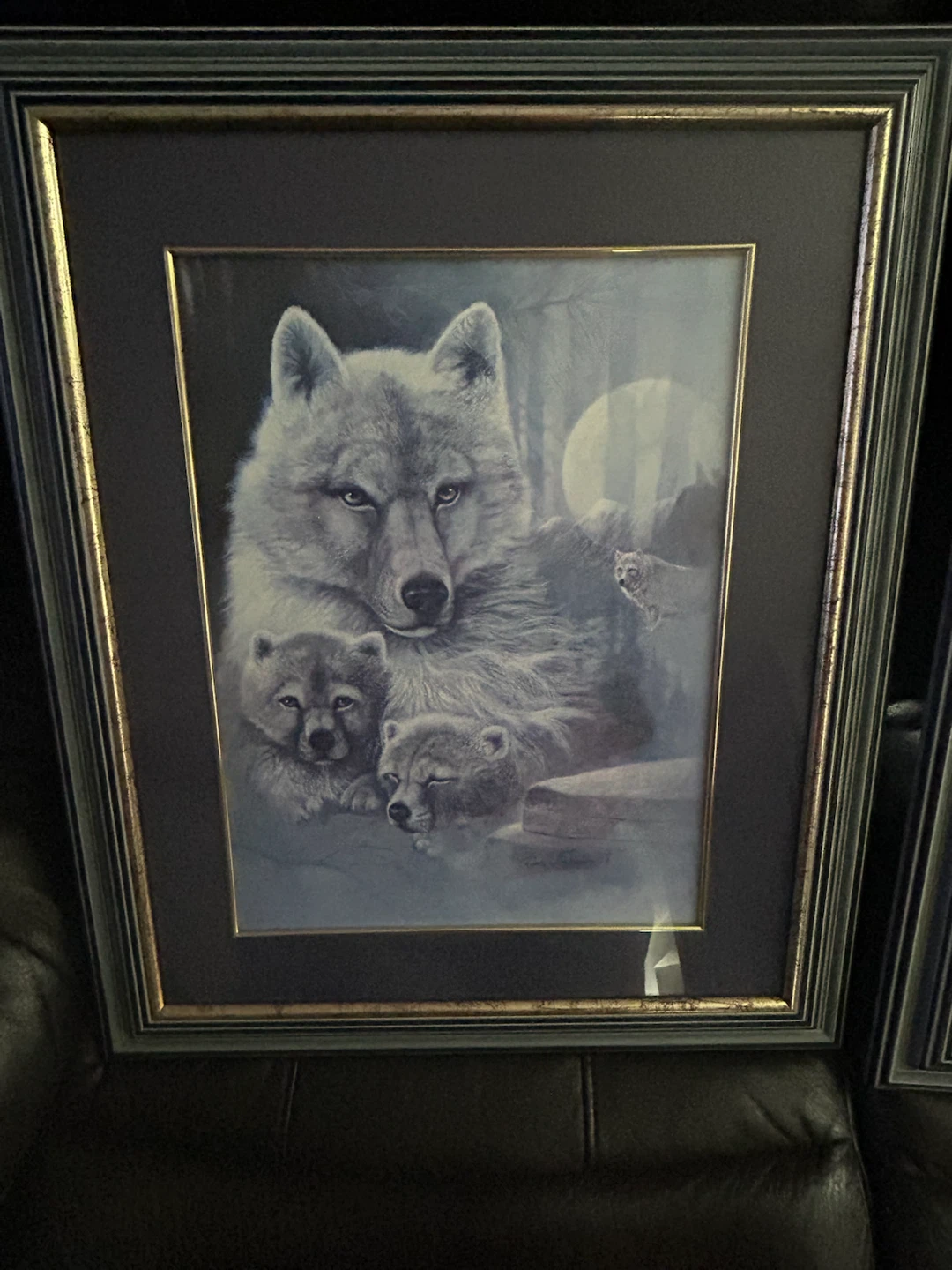 Framed Wolf Art Print -  Ruane Manning - photo 2
