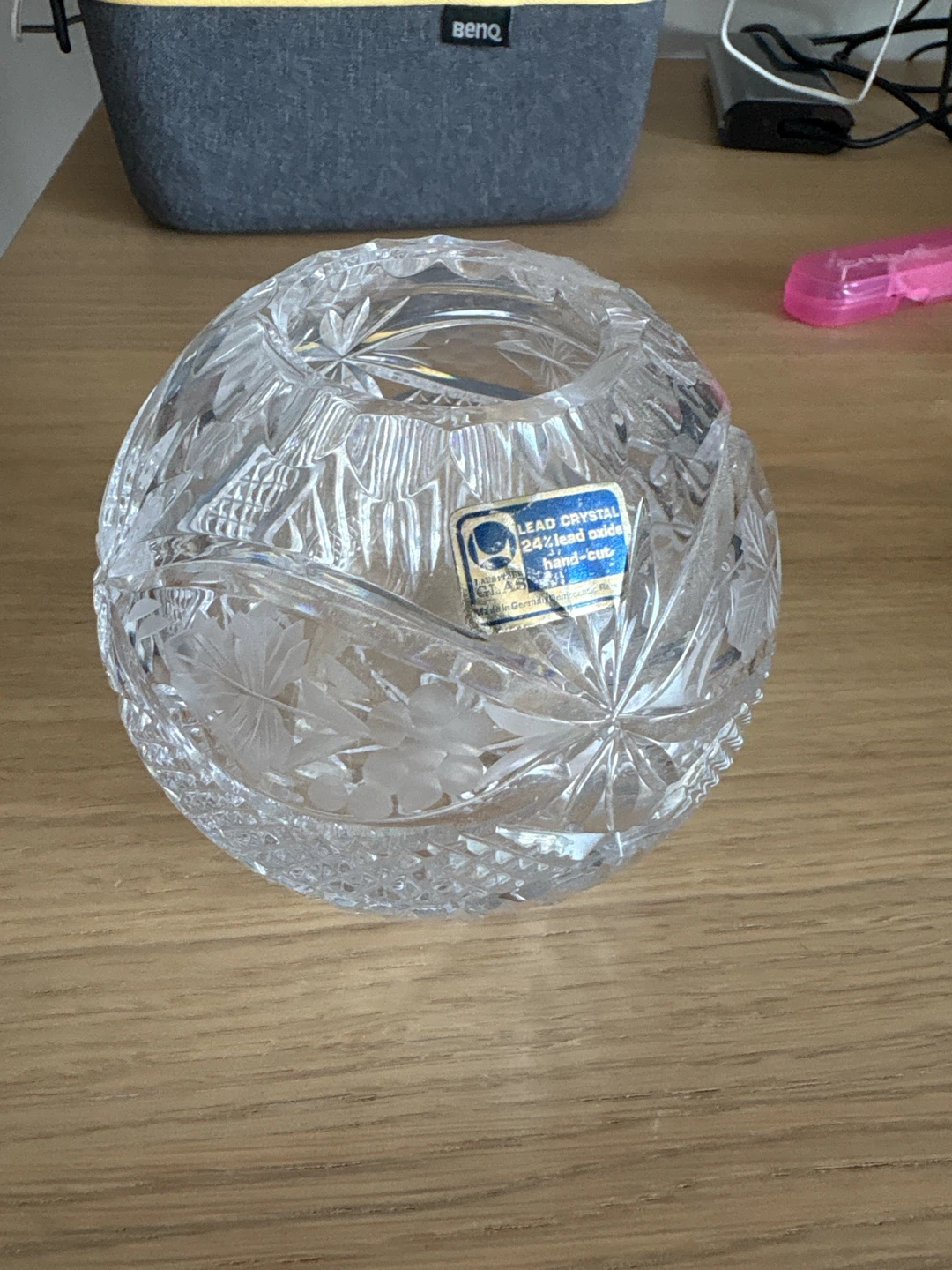Lead Crystal Vase - 24% Lead Crystal