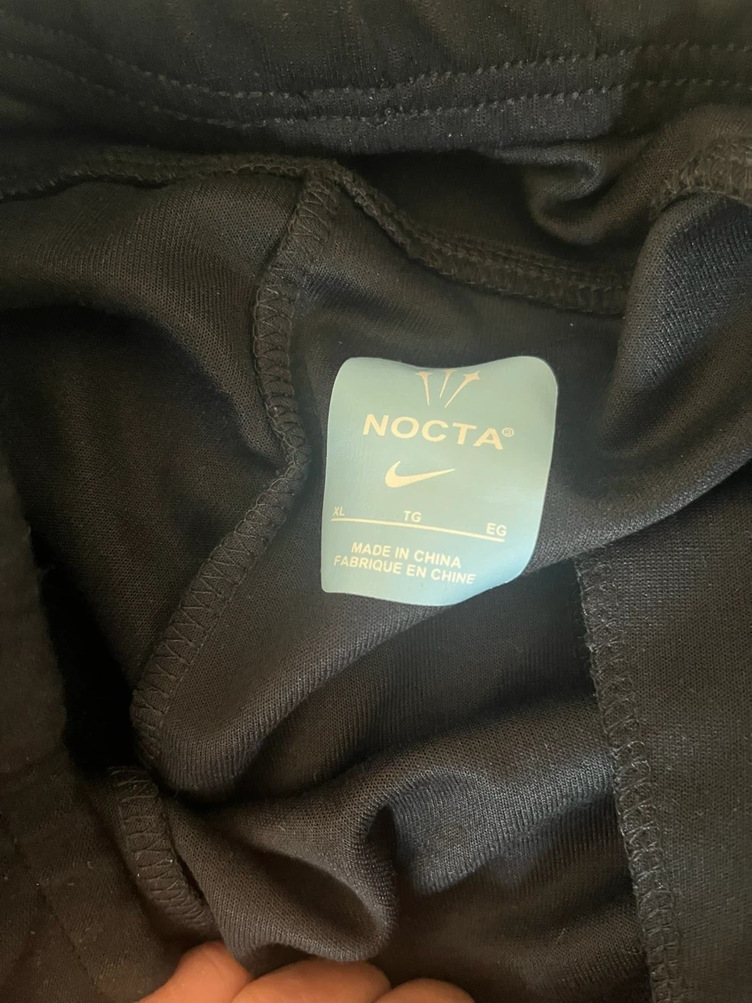 Nike NOCTA Black Track Pants - Size XL - photo 3