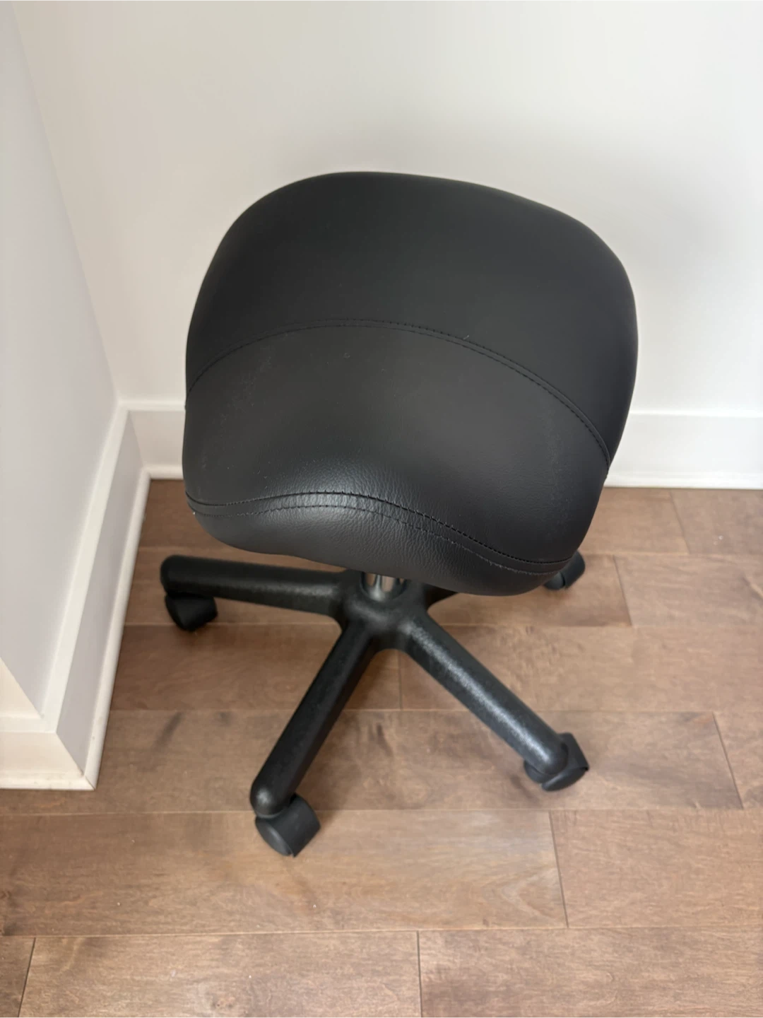 Black Saddle Stool Chair - photo 3