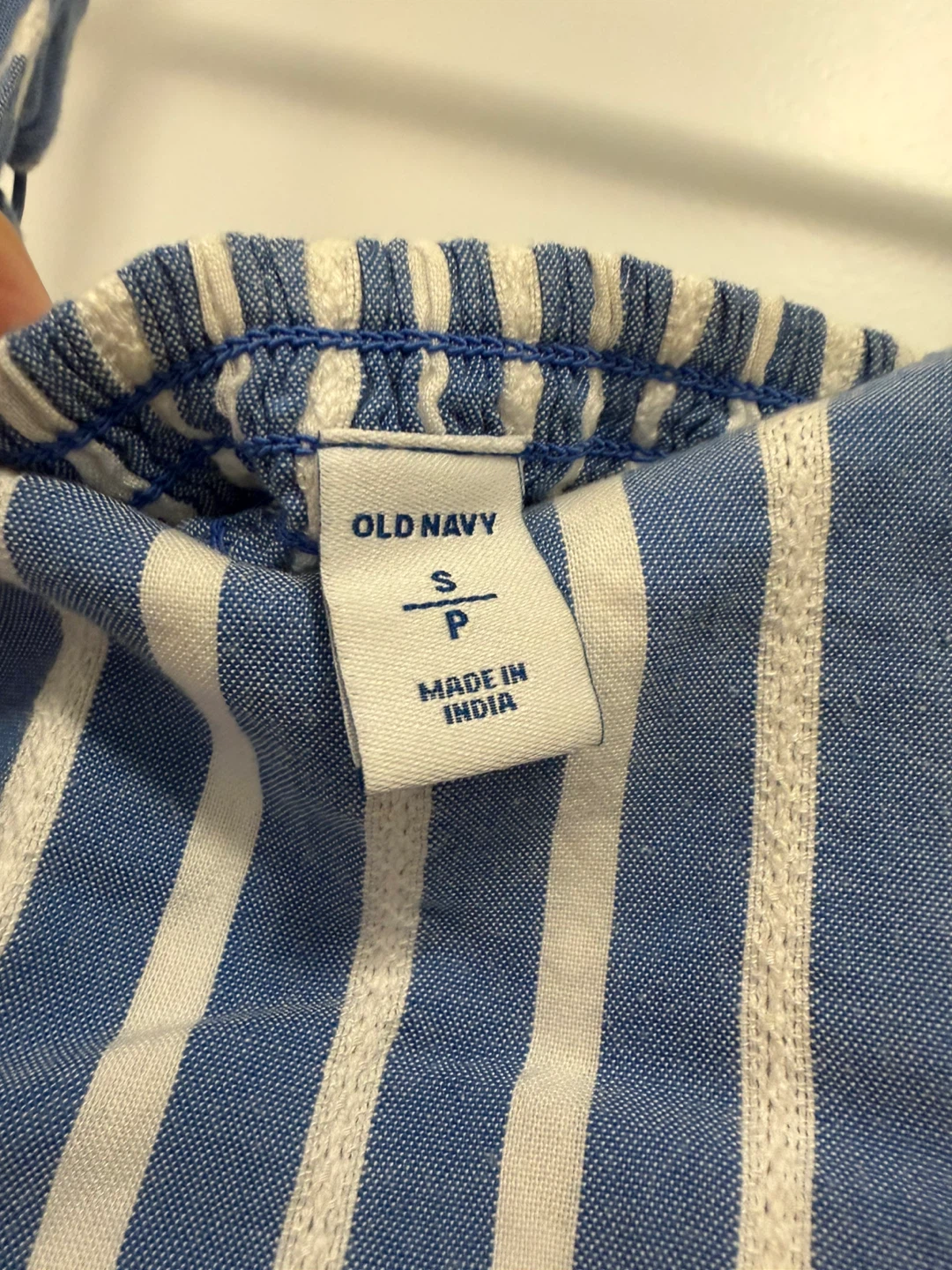 Old Navy Blue and White Striped Dress - photo 2