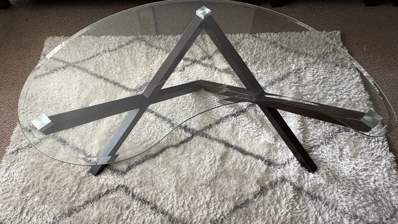 Oval glass coffee table - photo 4