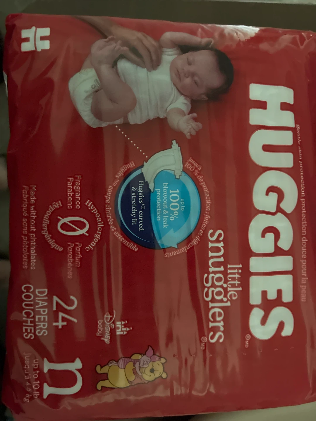 Huggies Little Snugglers Newborn Diapers 24 count
