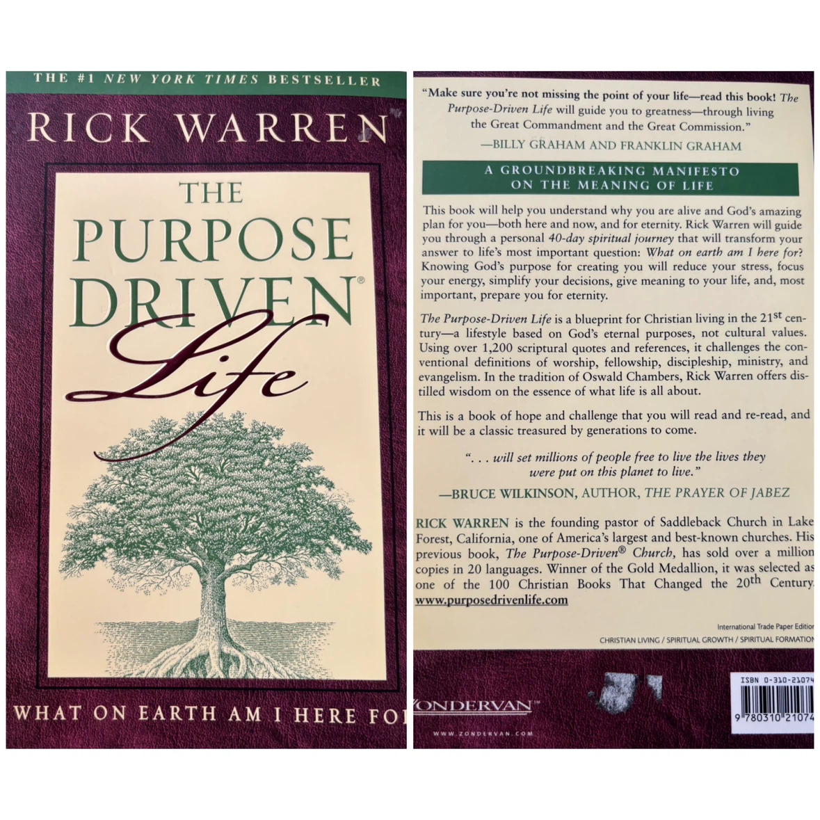 “The Purpose Driven Life” by Rick Warren