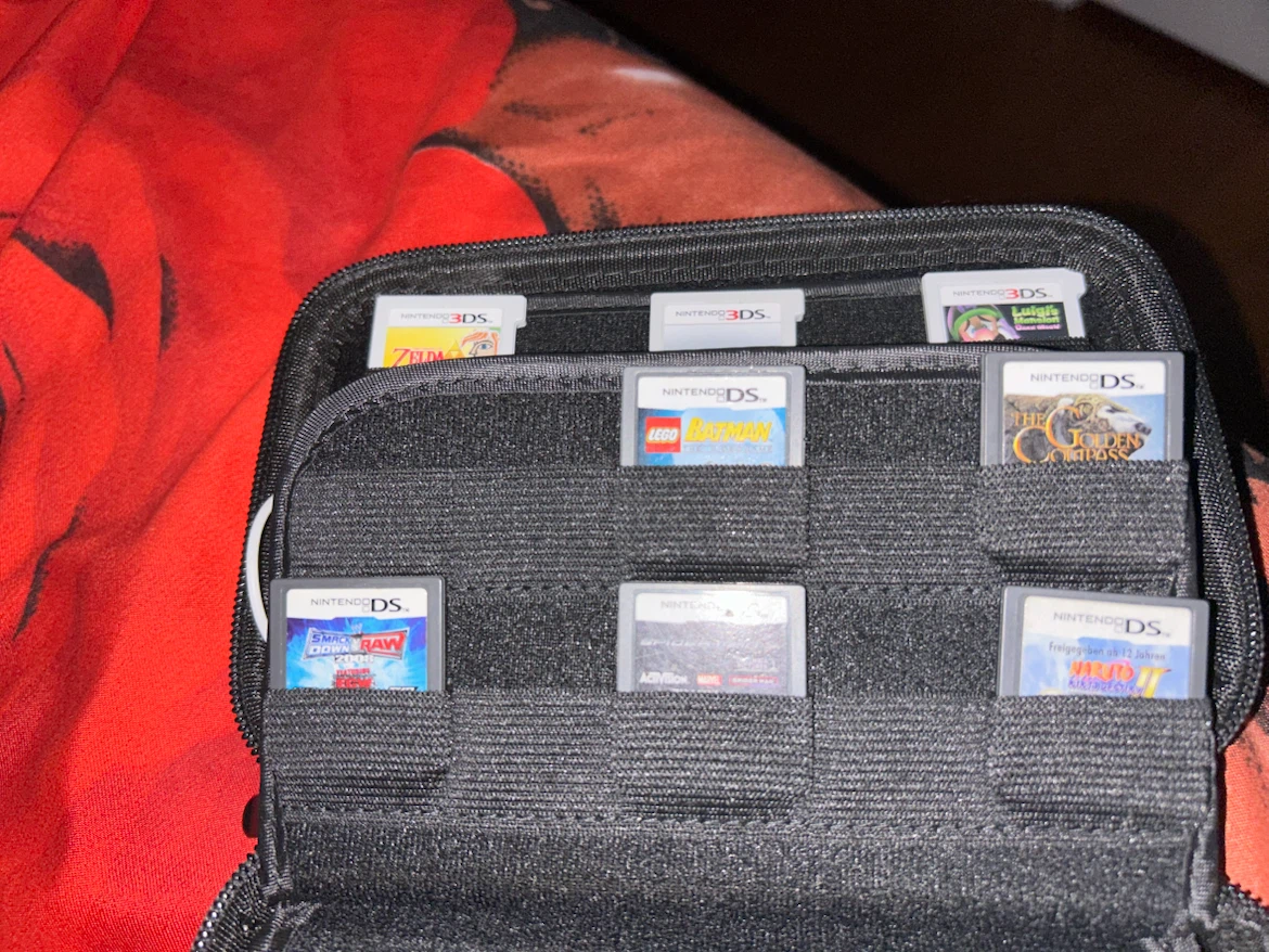 Nintendo 3DS XL Red with Games - photo 4