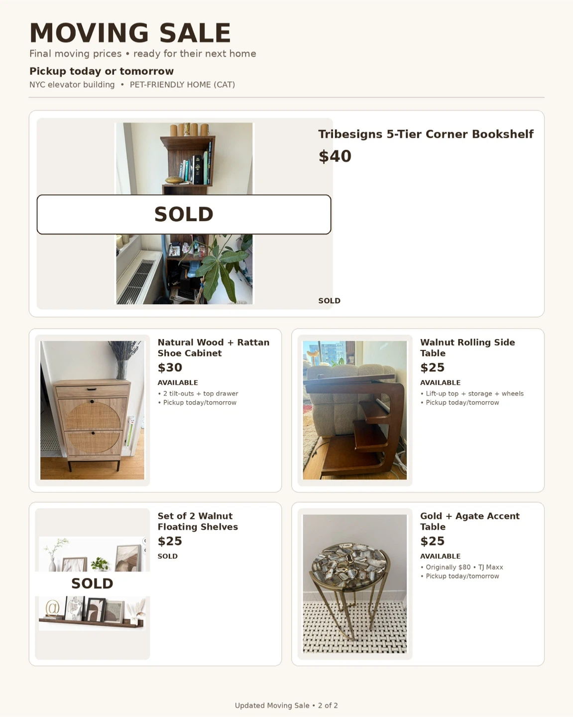 Moving Sale - photo 2
