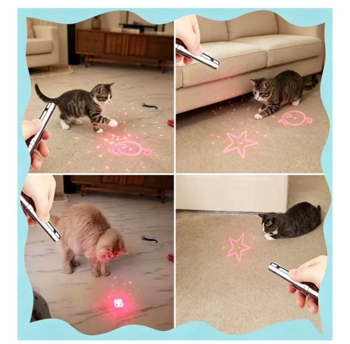 Interactive Cat Accessory USB Rechargeable 7 LED Patterns - photo 3