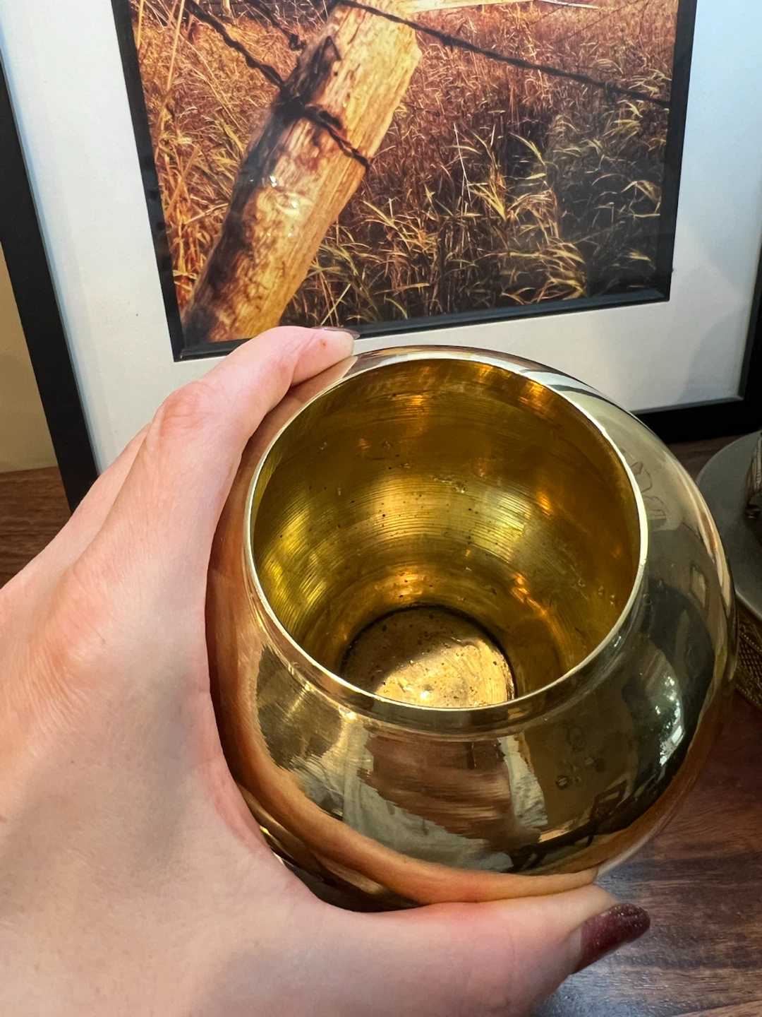 Vintage Brass Lidded Ginger Jar - photo 3