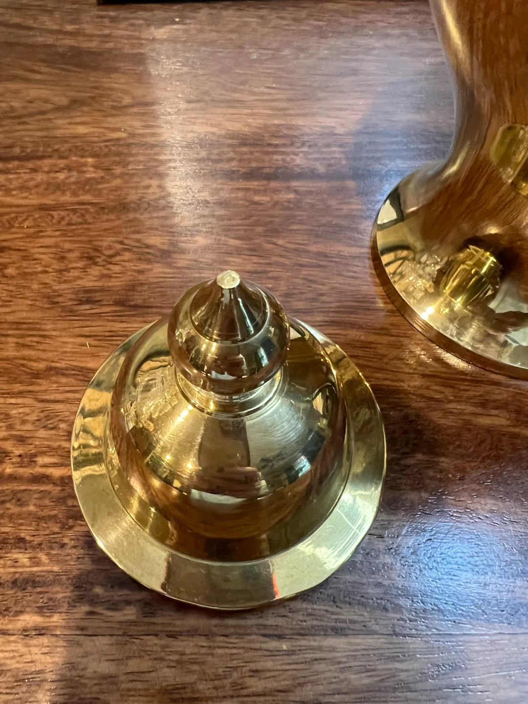 Vintage Brass Lidded Ginger Jar - photo 4