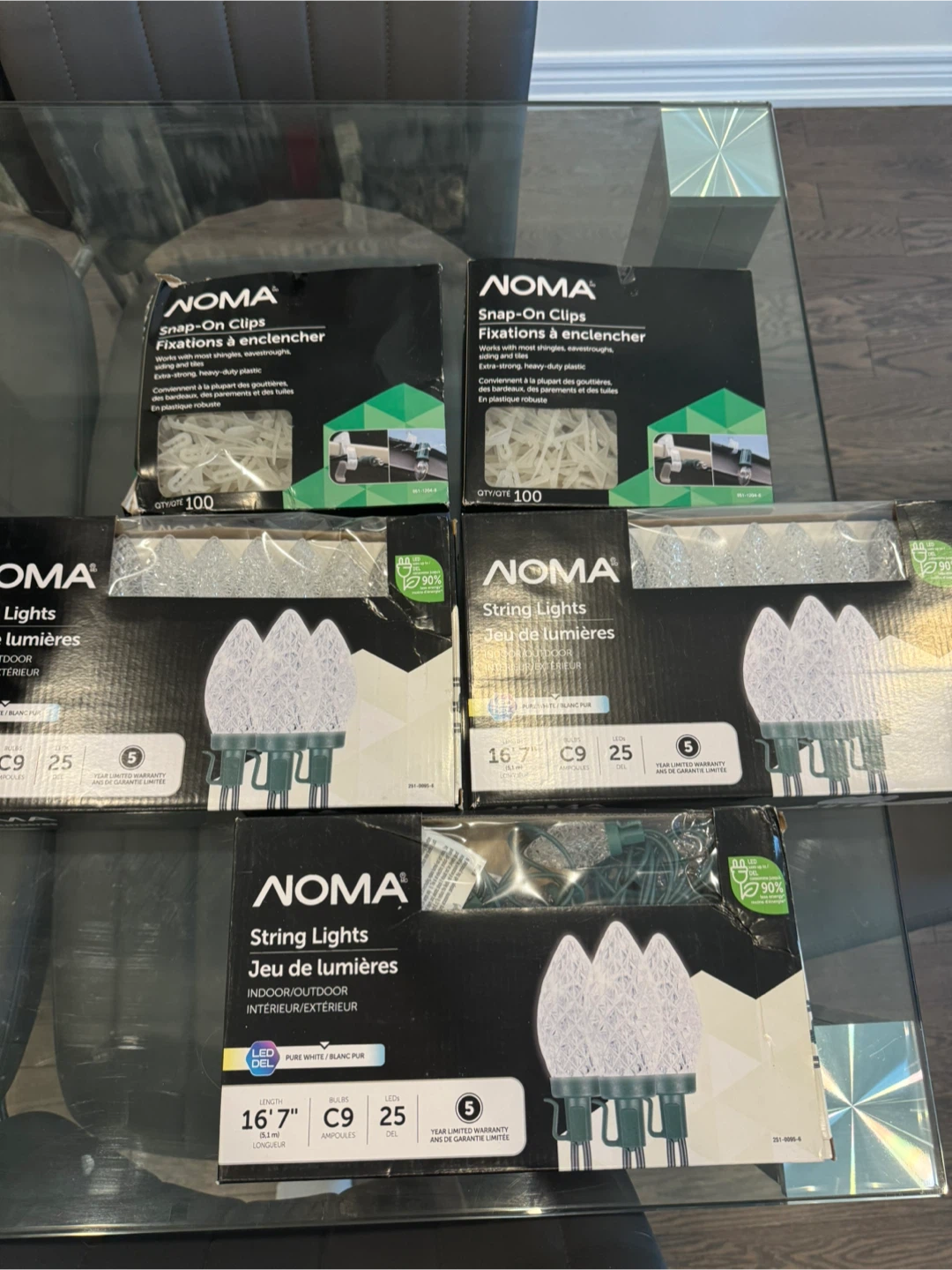 NOMA LED String Lights and Snap-On Clips