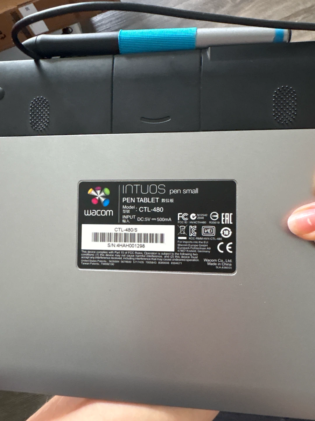 Wacom Intuos Pen Tablet (CTL-480S) - Small - photo 2