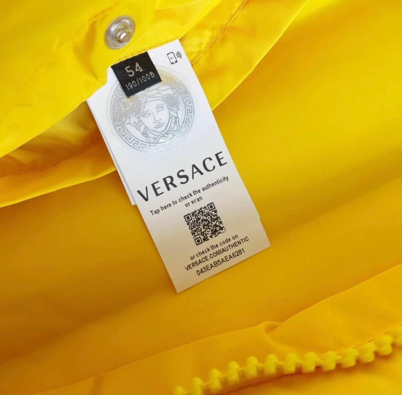 Versace Down Jacket - Yellow, Size 54 - photo 5