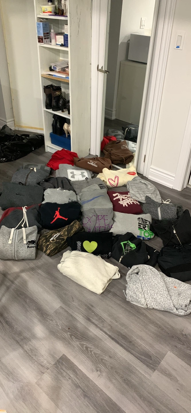 Large Assortment of Hoodies