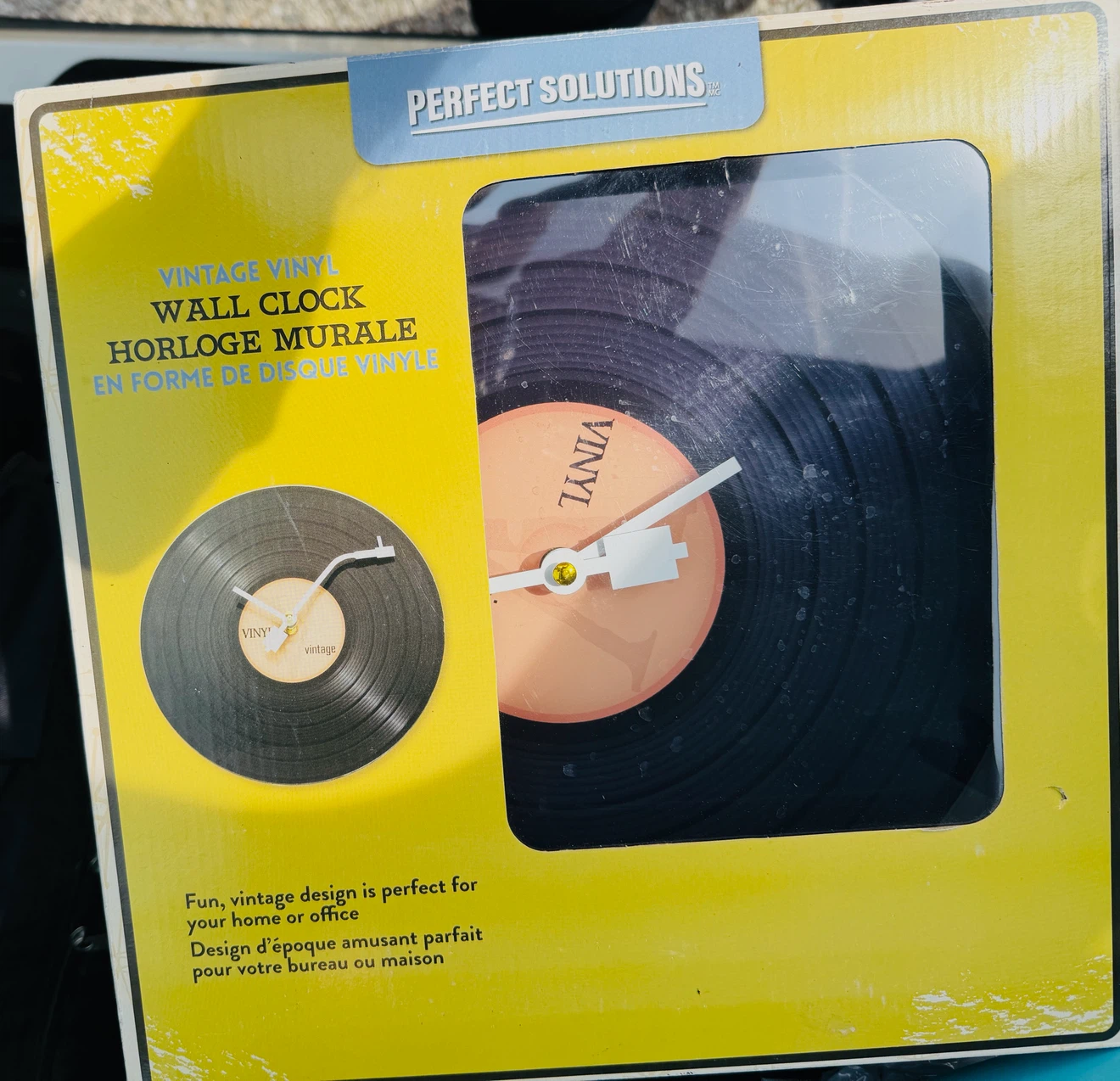 Wall Clock - Perfect Solutions Vintage Vinyl