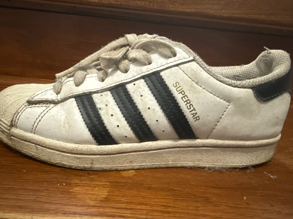 Adidas Superstar White and Black Sneakers
