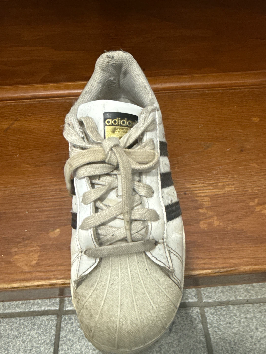 Adidas Superstar White and Black Sneakers - photo 3