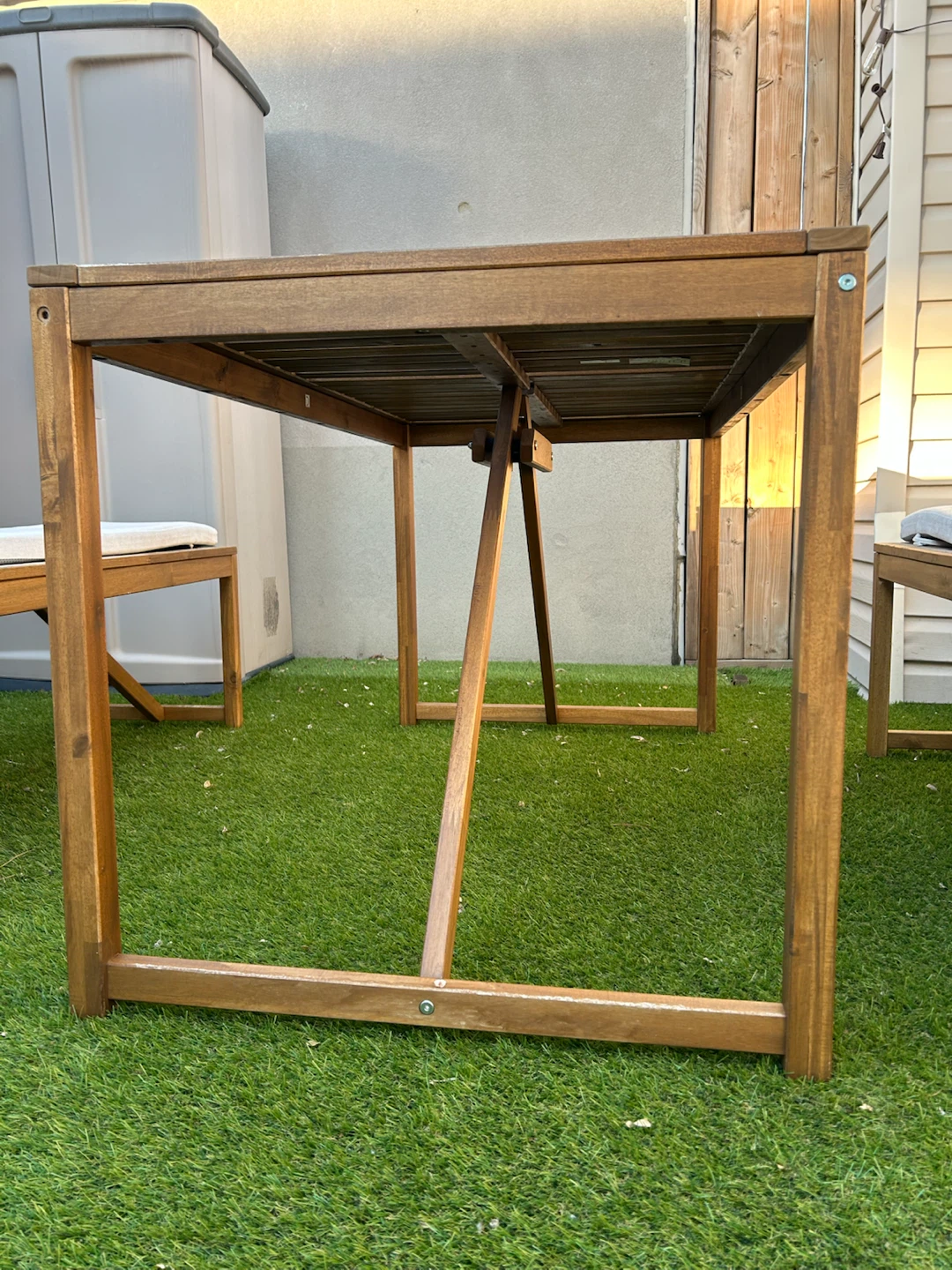 Outdoor Table and Benches Set - photo 2
