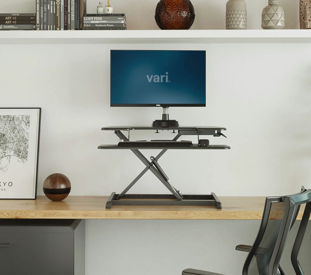 Desk converter sit-stand from Vari Desk