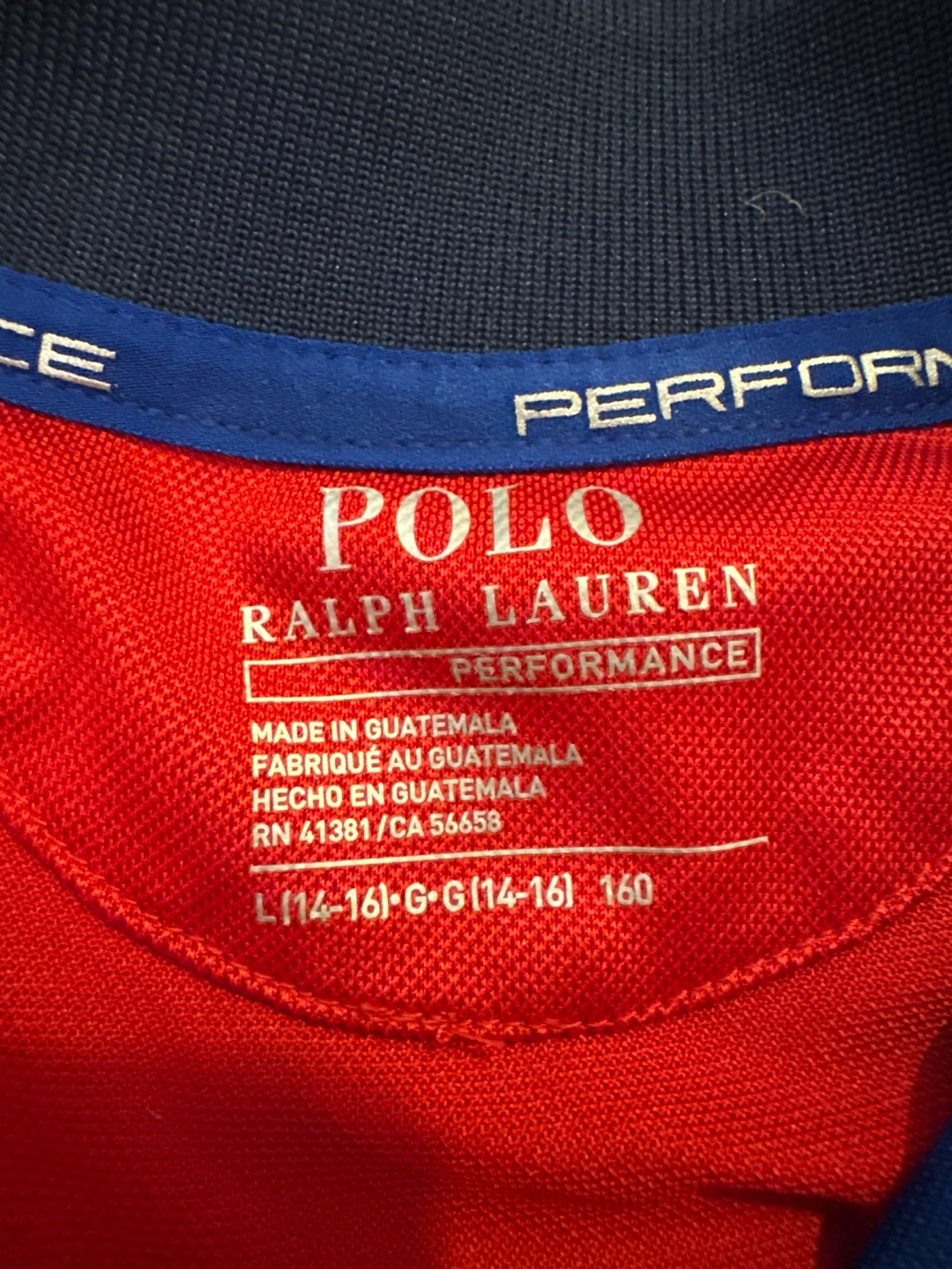 Polo Ralph Lauren Performance Blue & Red Polo Shirt - photo 3