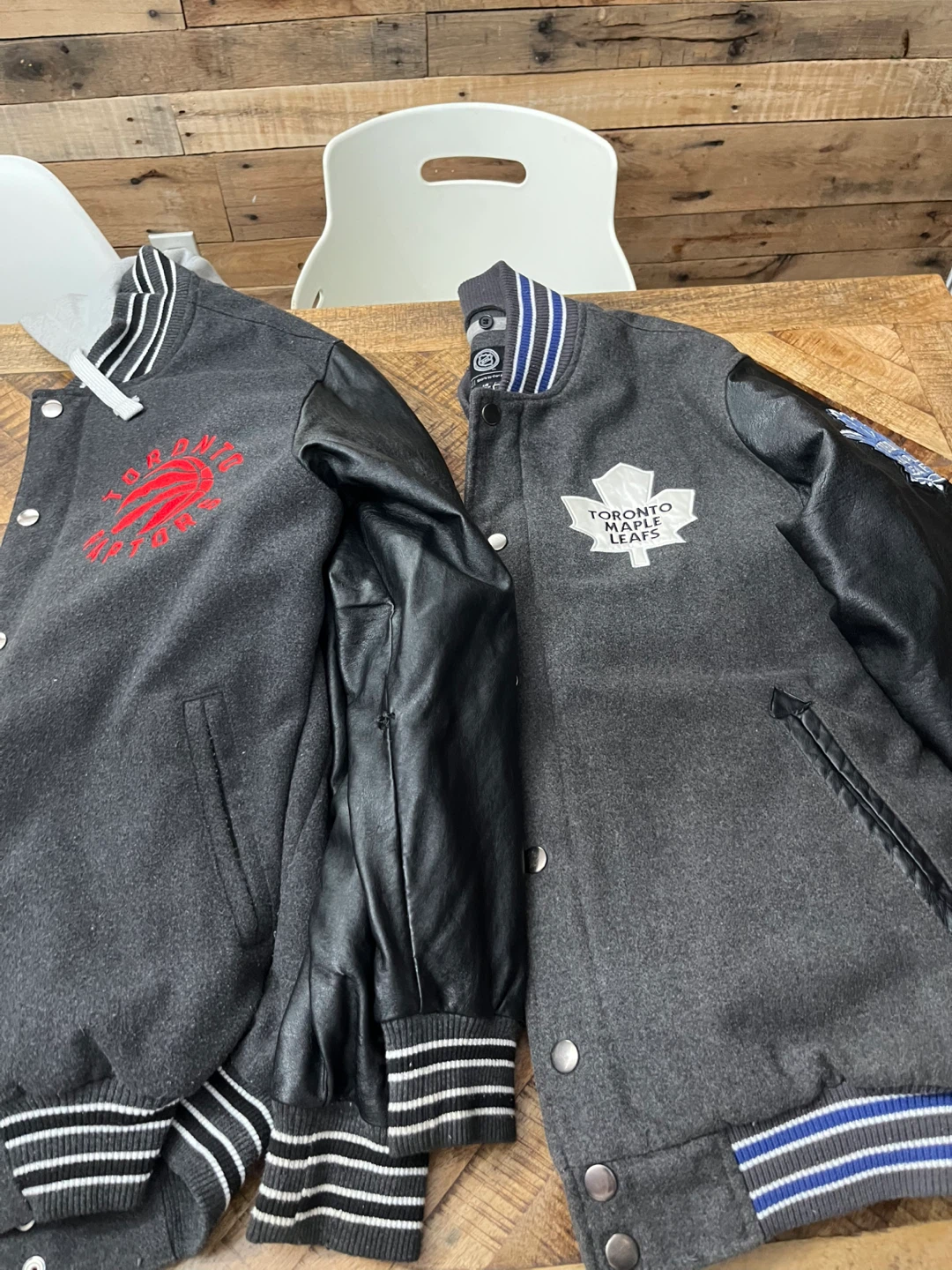 Two Toronto Sports Varsity Jackets
