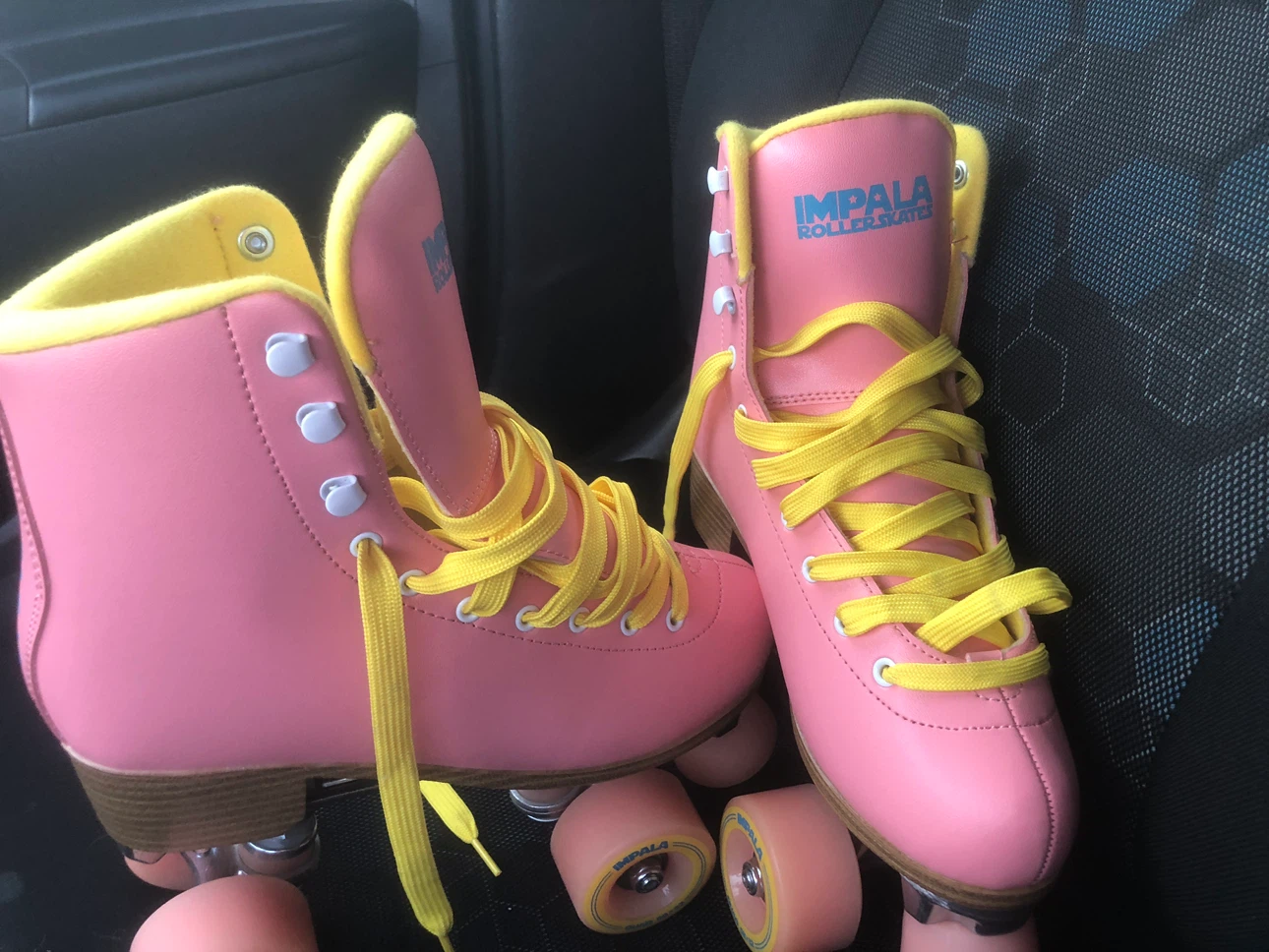 Impala Sidewalk Roller Skates Pink and Yellow