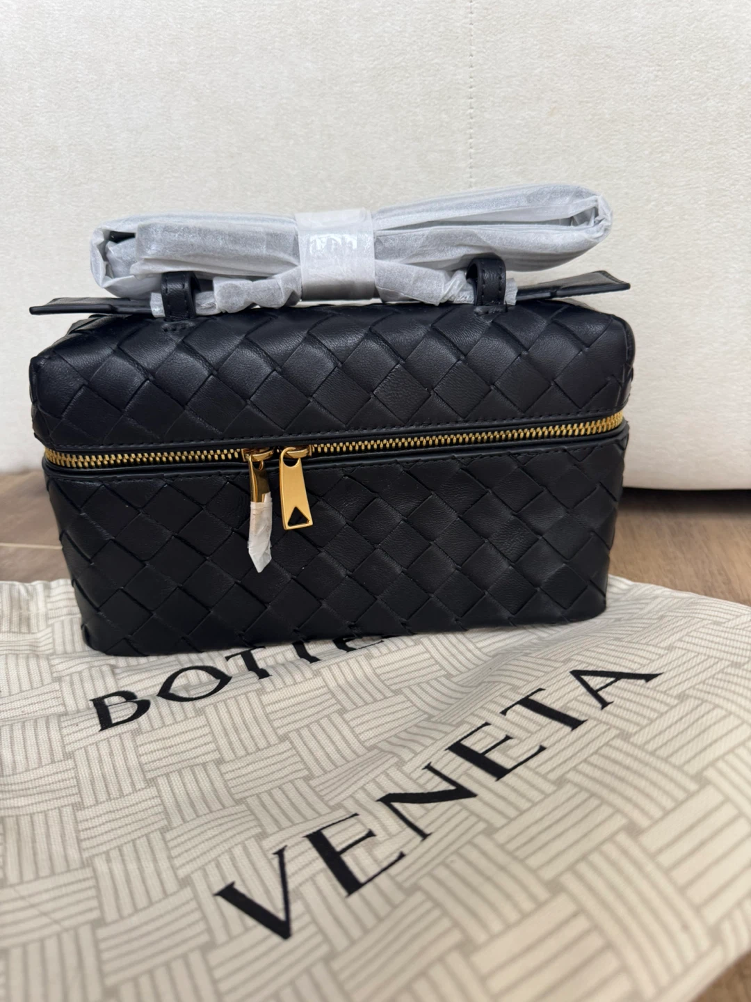 Black Leather Vanity Case
