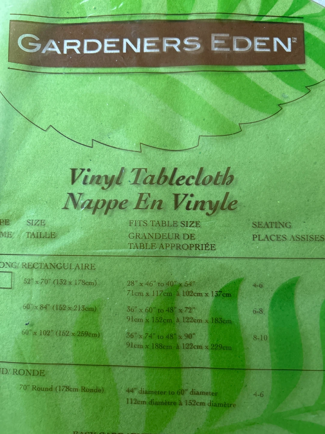 Gardeners Eden Vinyl Tablecloth 60" x 102" - photo 2