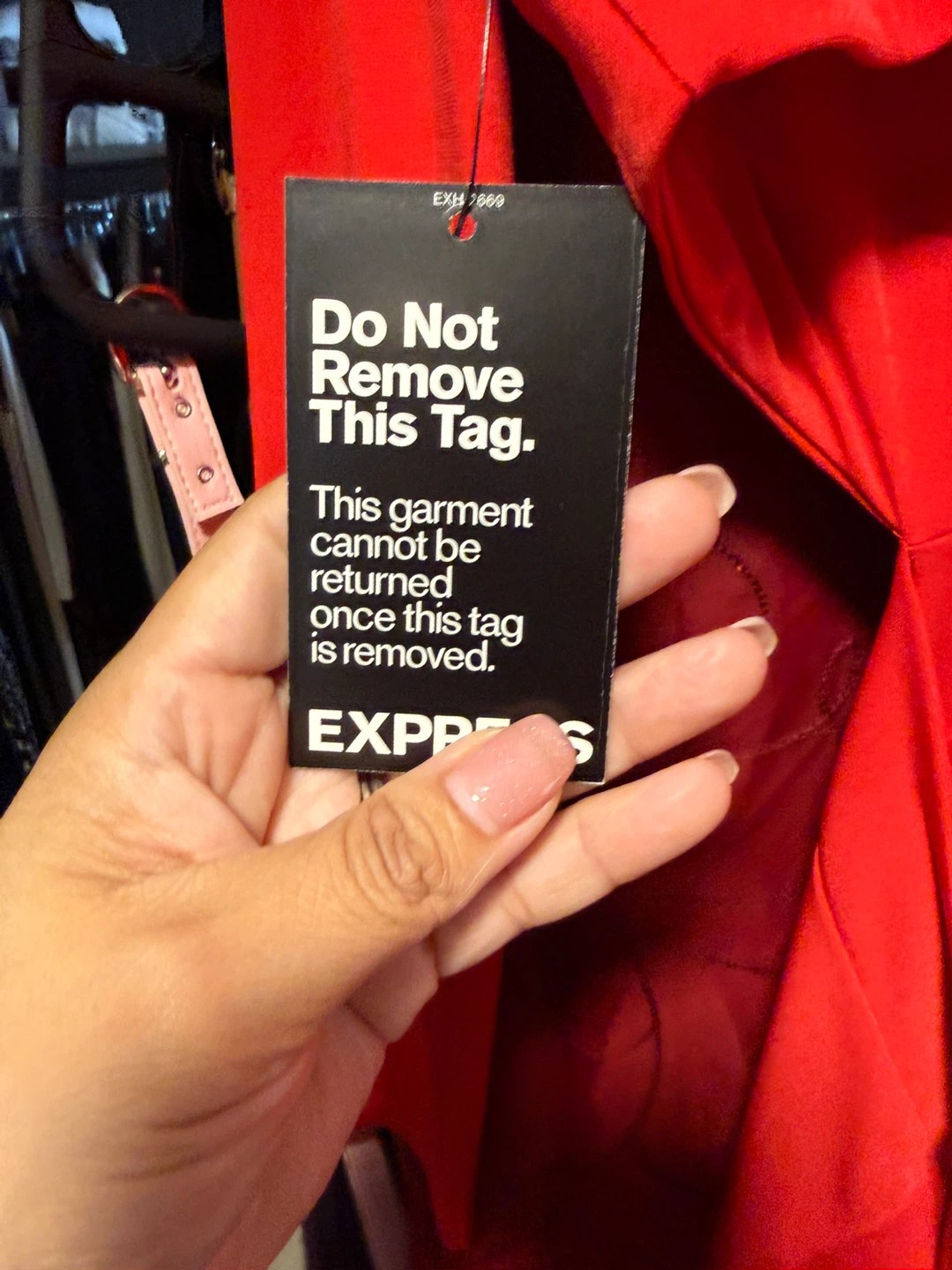 Express Red Twist Front Cutout Dress - photo 5