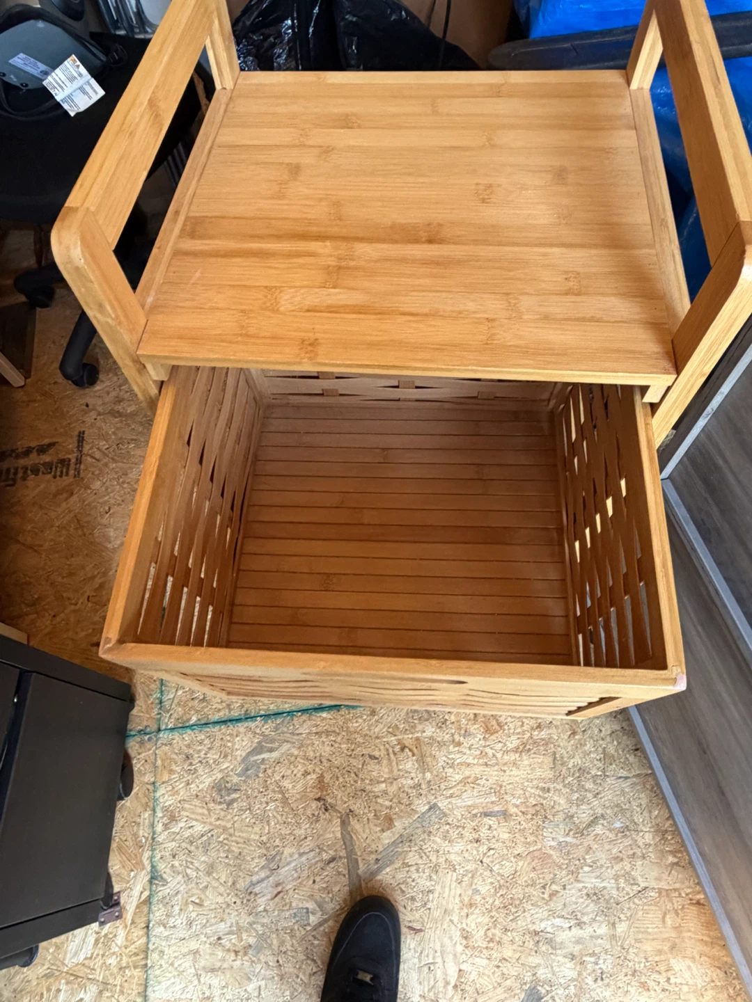 Three-Drawer Bamboo Storage Unit - photo 3
