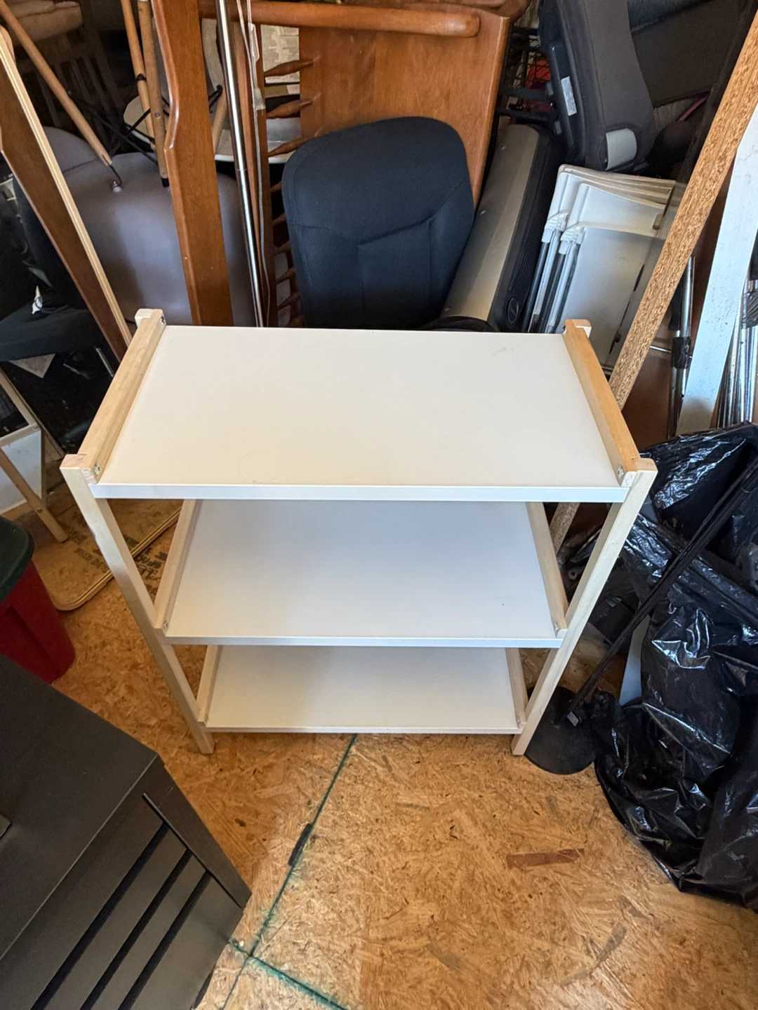 3-Tier Wooden Shelf - photo 2