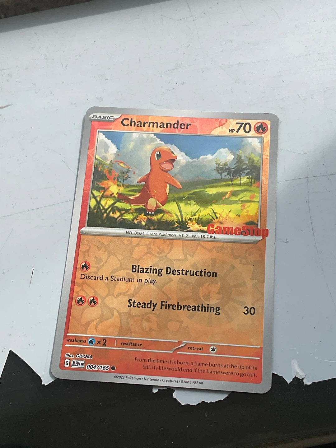 Charmander GameStop Promo Trading Card