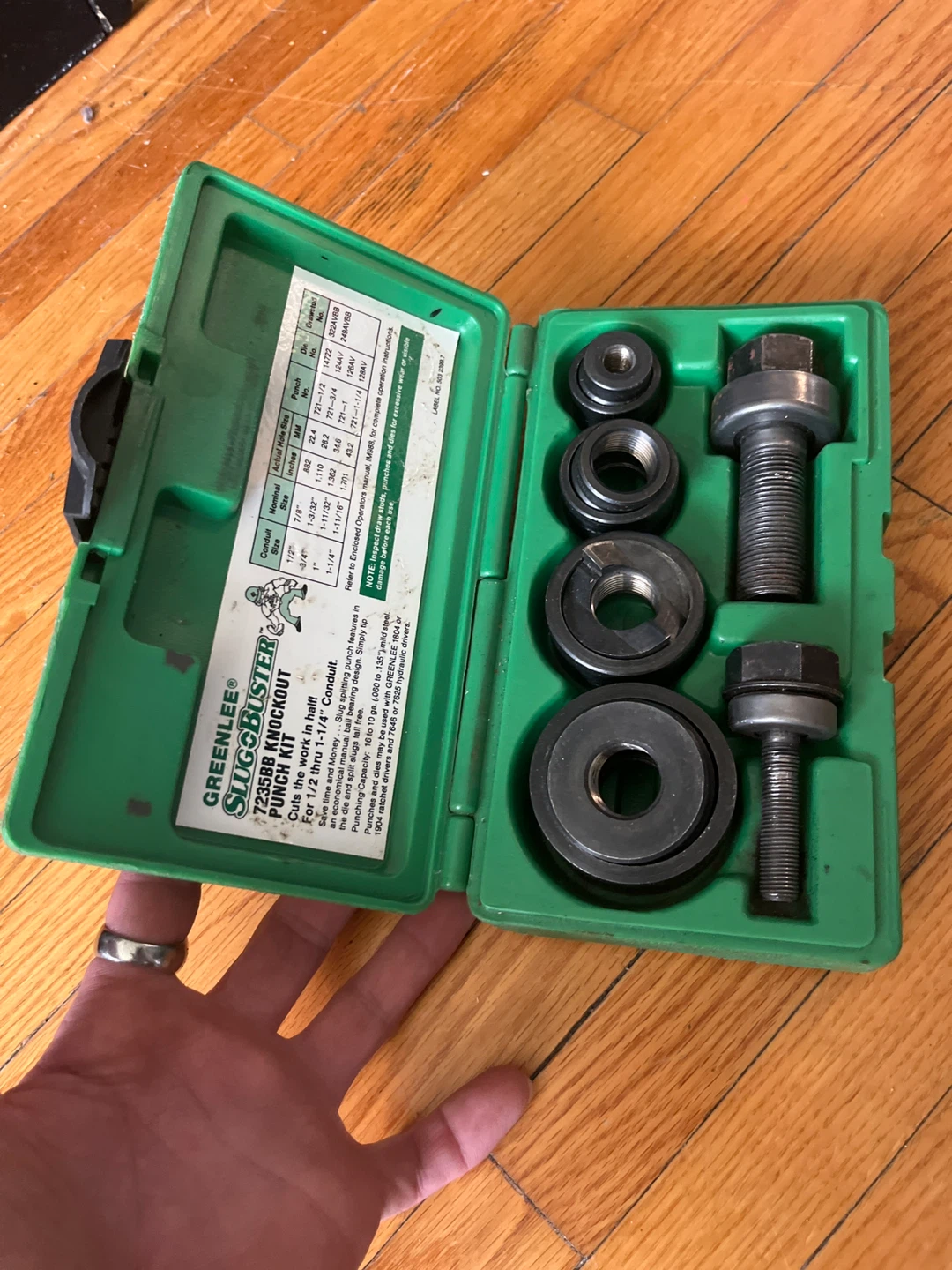 Greenlee Slug Buster 7235BB Knockout Punch Set - photo 3