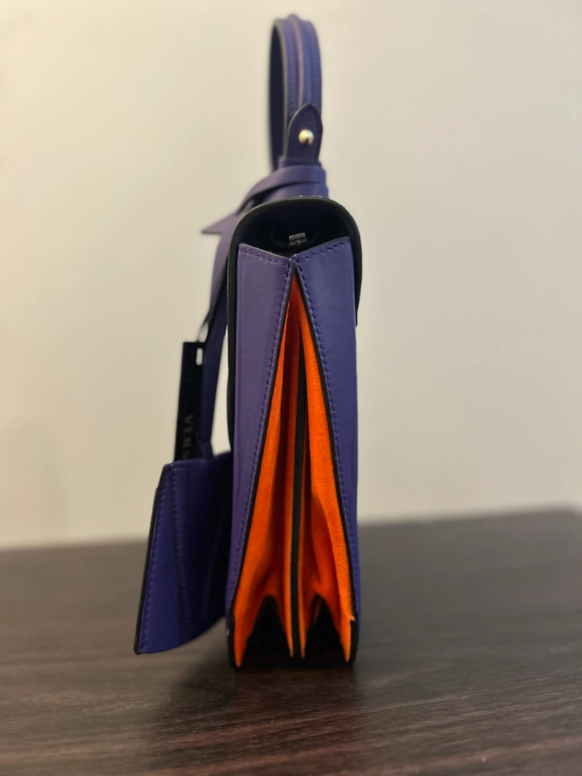 Versace Purple Leather Handbag - photo 2